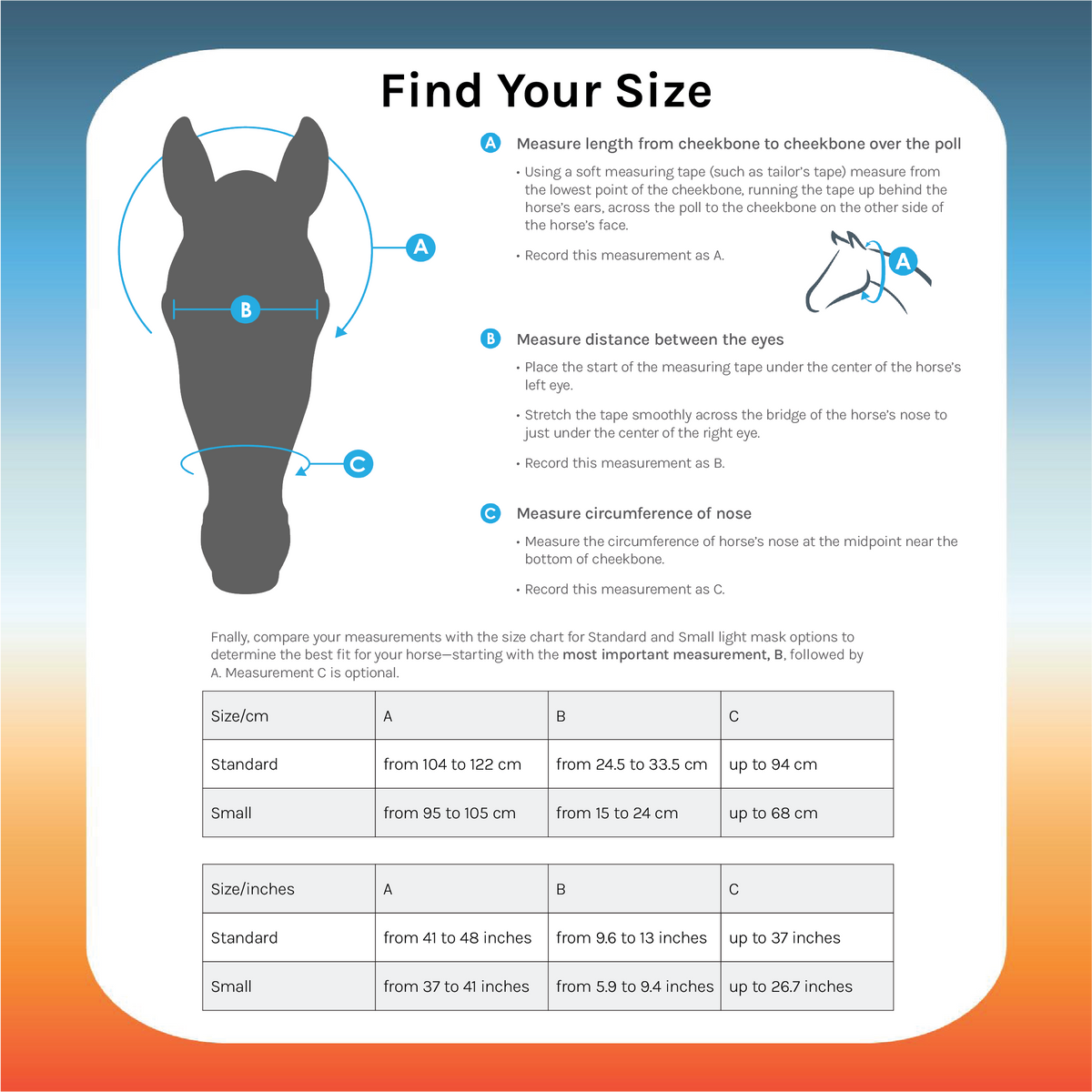 Equilume USA Pro Light Mask for Horses with Blue Light – EQUILUME USA Inc